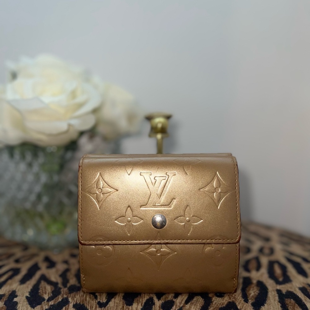 Louis Vuitton Metallic Gold Monogram Wallet